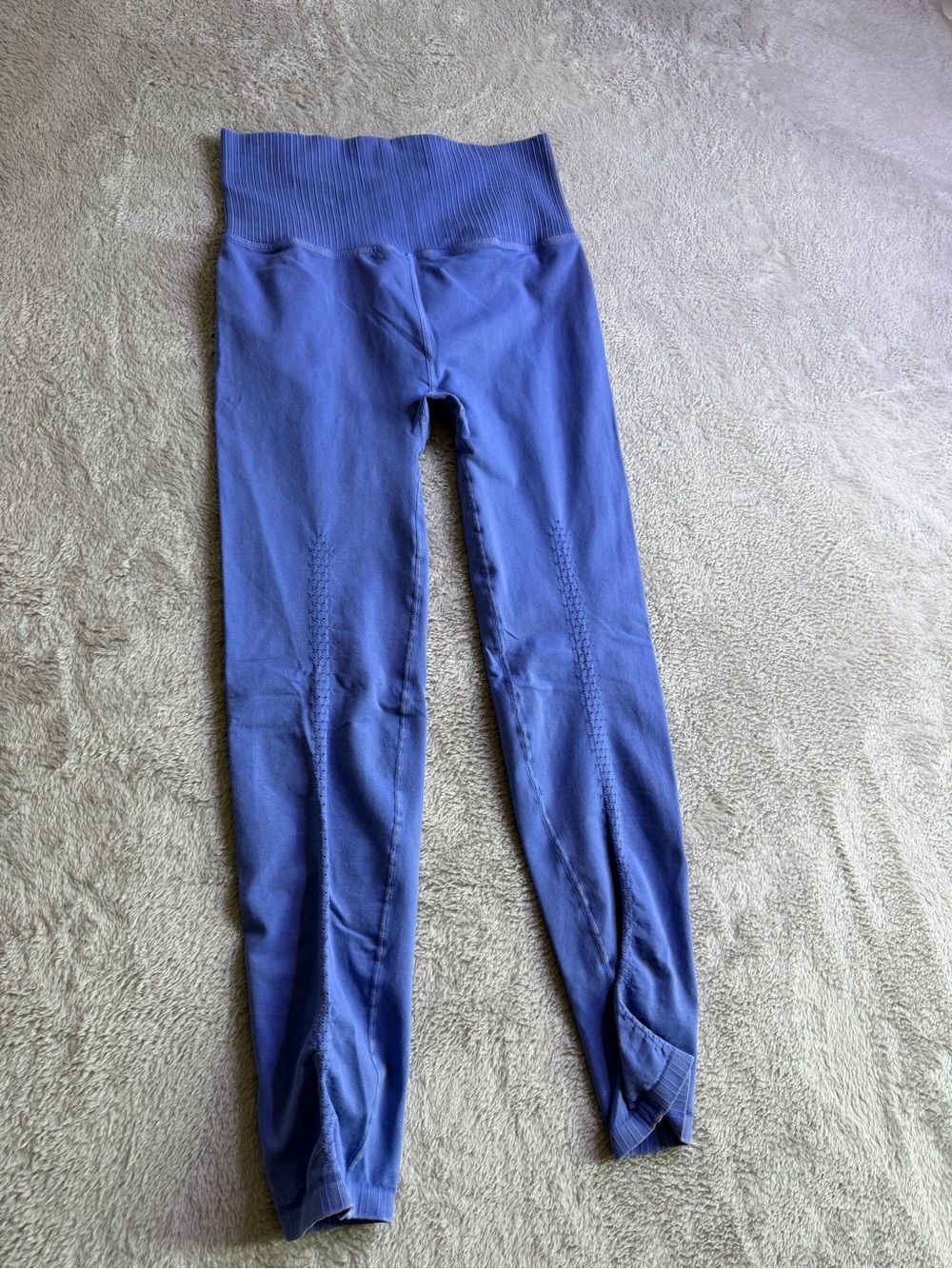 Free People Movement Purplish Rib-Waist Active Leggings S/M